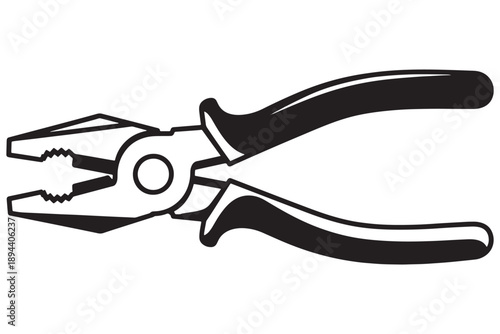 A pair of needle-nose pliers on a white background