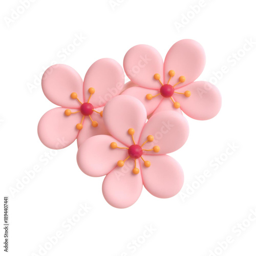 frangipani flower isolated on white