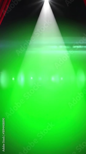 Wallpaper Mural Green Screen red curtain with spotlight opening scene 4 distortion, overlay, glitch, static noise, scan lines on black background, 4k animated video loop Torontodigital.ca