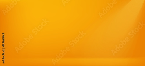 Yellow background abstract with Gradient in empty room studio, Yellow empty room studio gradient used for background.