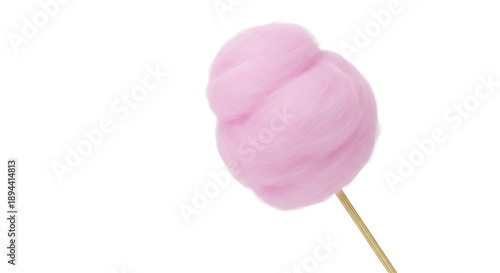 Pink Cotton Candy on a Stick