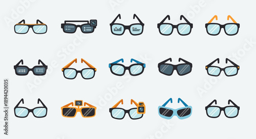 Collection of power buttons and toggle switches for user interface design.