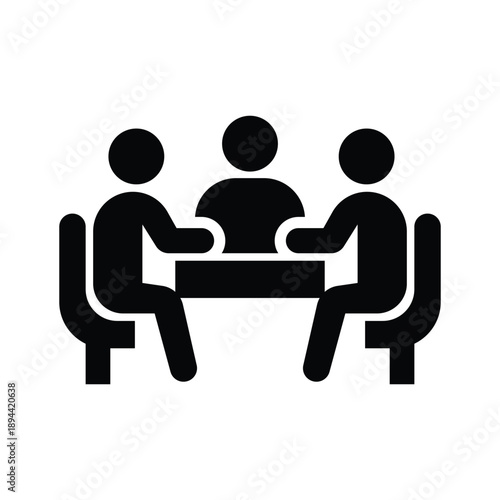  conference glyph icon illustration vector graphic.eps