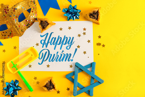 Card with text HAPPY PURIM,...