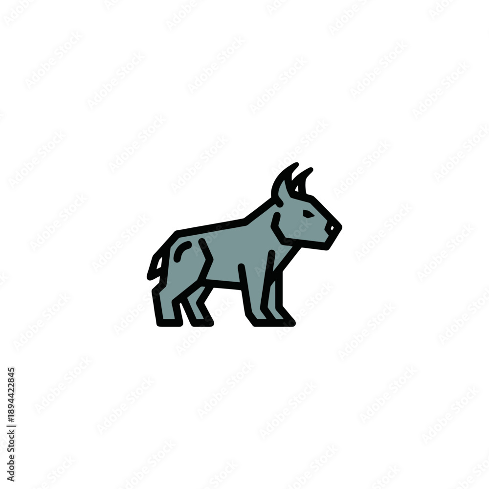 Fototapeta premium rhino vector illustration