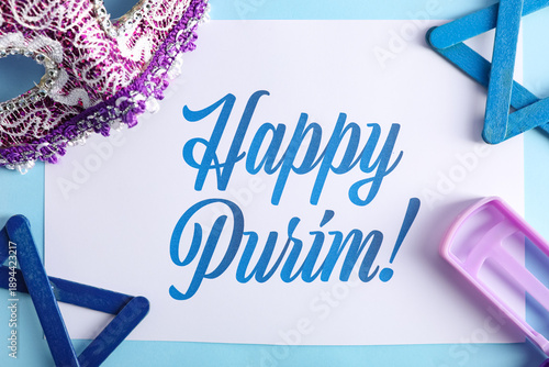 Card with text HAPPY PURIM,...
