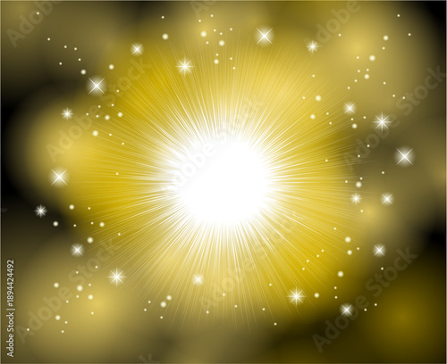 きらきらした集中線の背景素材