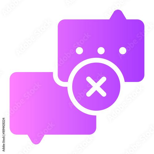 delete gradient icon