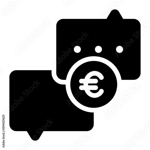 euro glyph icon