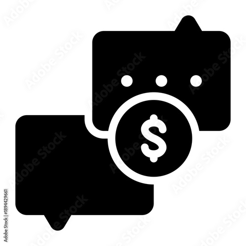 money glyph icon