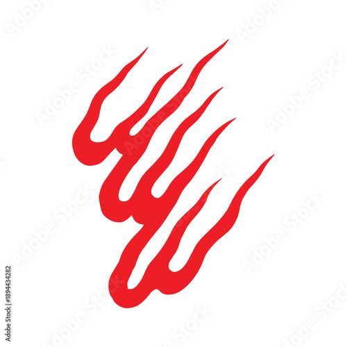 hand drawn japanese traditional flame illustrations, japanese traditional tattoo