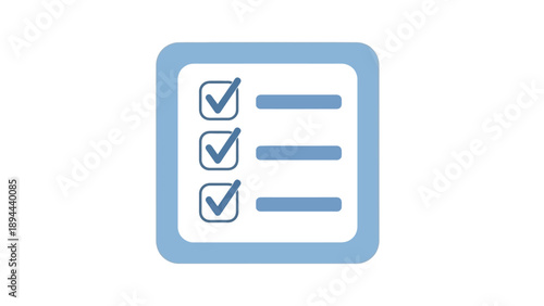 A blue checklist icon representing task completion and successful project management.