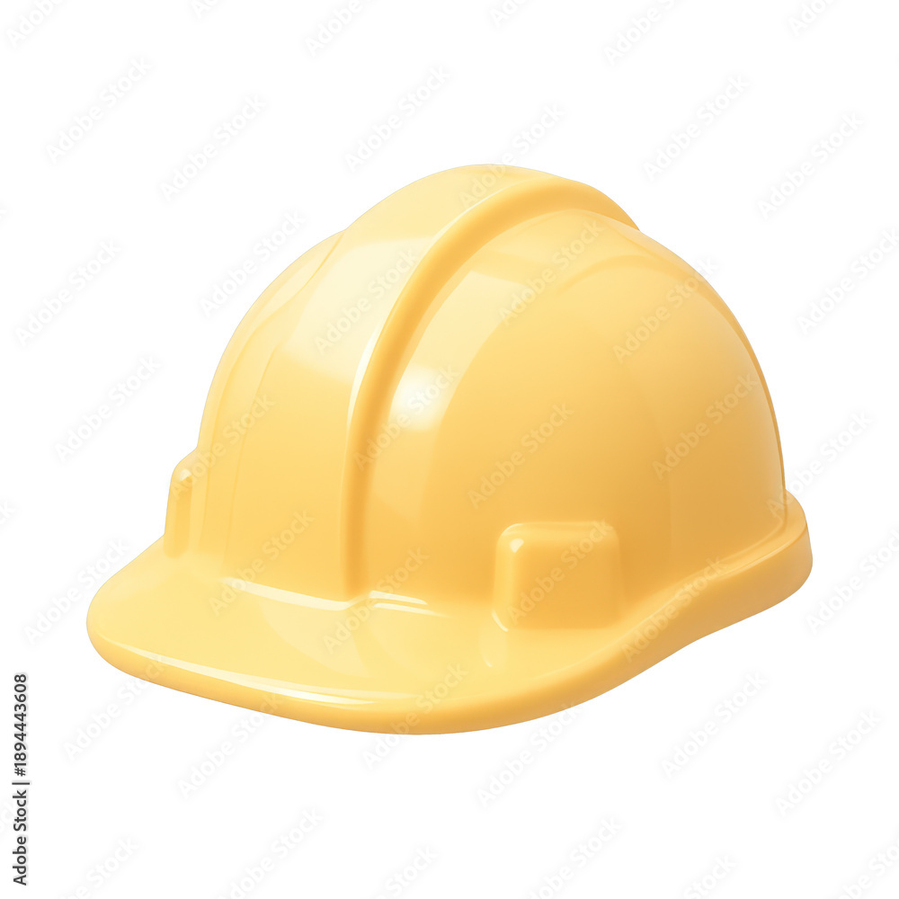 Fototapeta premium PNG Yellow construction safety helmet illustration.