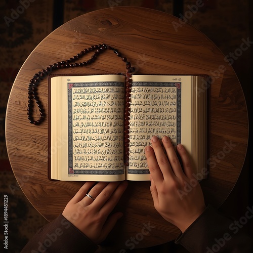 Open antique Bible on table with candle light for prayer and study