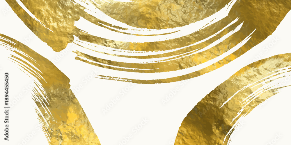 Obraz premium Vector White and Gold Design Template. Japanese style illustration