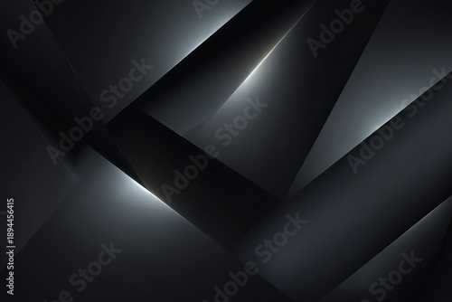 Abstract Geometric Composition with Metallic Surfaces