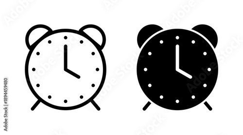 Clock icon set vector. Time sign and symbol. watch icon