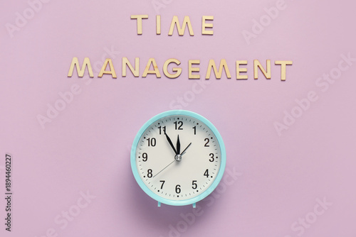 Text TIME MANAGEMENT and al...