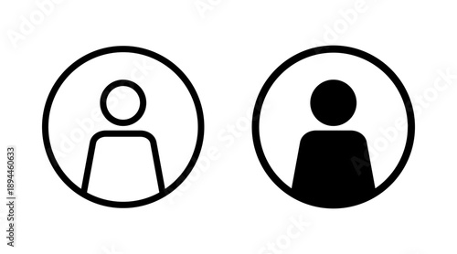 User Icon set vector. person sign and symbol. people icon.