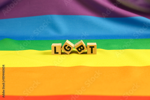 Wooden cubes with abbreviat...