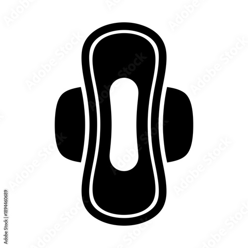 sanitary pad glyph icon