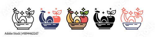 Clean Eating multiple icon