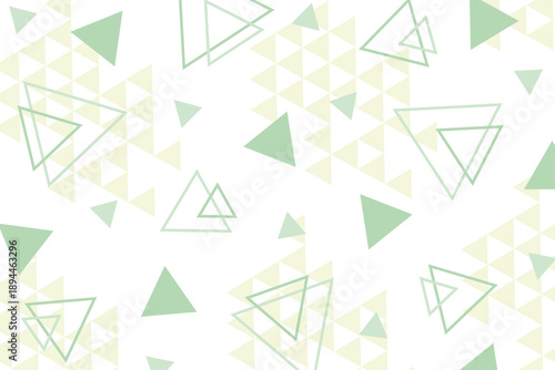 幾何学　三角形　背景　イラスト　グリーン