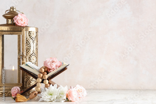 Muslim lamp with flowers, K...