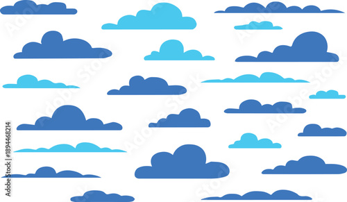 cloud vector collection black cloud shapes for patterns