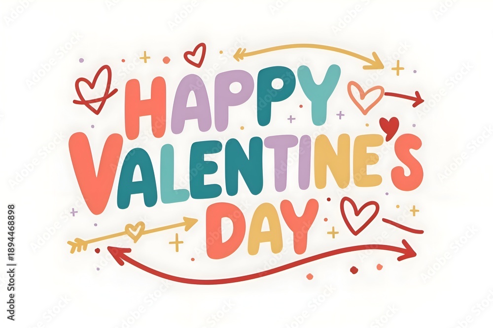 Obraz premium Happy valentine's day 