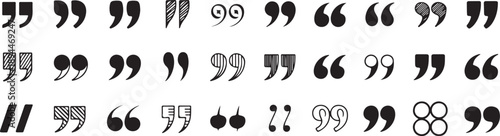 quote symbol pack editable vector icons for typography projects