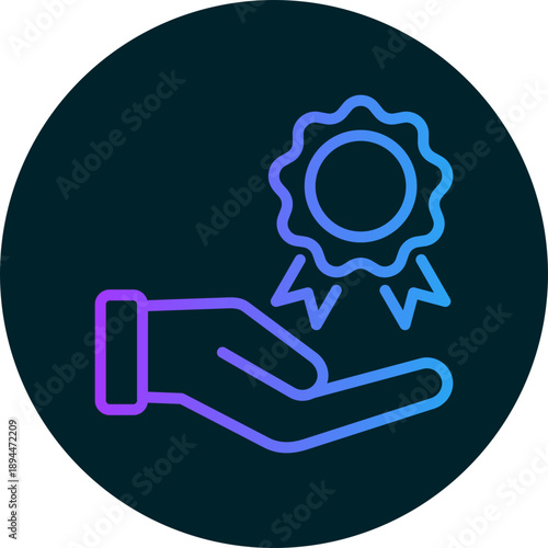 Guarantee icon for management productivity, business, website, application, printing, document, poster design, etc