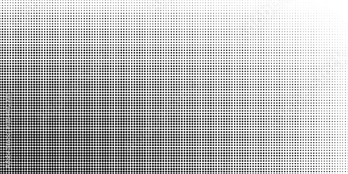 Monochrome halftone background with a gradient of dots creating a modern and minimalist design element EPS vector