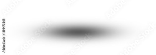 Obraz na plátně Soft black drop shadow soft edges on Transparent PNG background for Object Drop