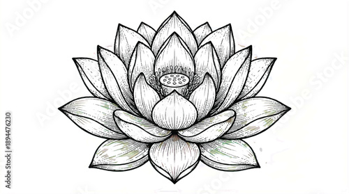 beautiful lotus flower in bloom  a symbol of serenity and beauty