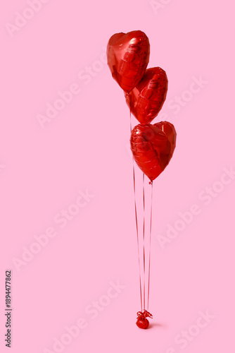 Heart shaped air balloons o...