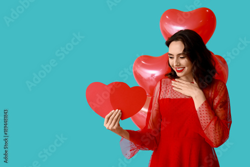 Beautiful young woman with ...
