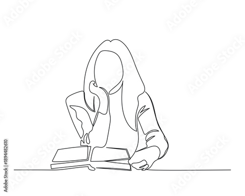 Man stands atop a towering stack of books, gazing into the distance with a telescope, representing the pursuit of knowledge for future insight and discovery