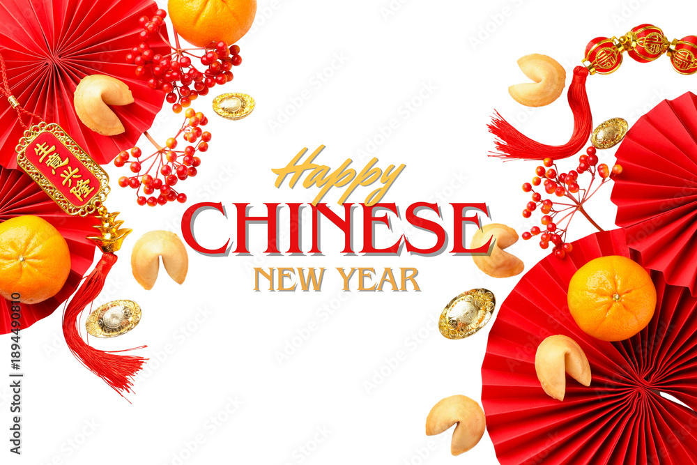 Naklejka premium Festive dcor celebrating Chinese New Year traditions