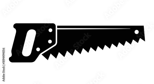 "Hand Saw Icon for Carpentry, Woodworking, Tools, and Construction Design"