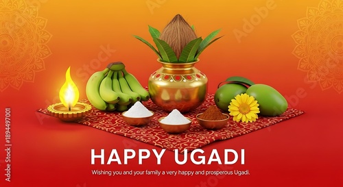 Wallpaper Mural Celebrating the festival of ugadi with traditional offerings Torontodigital.ca