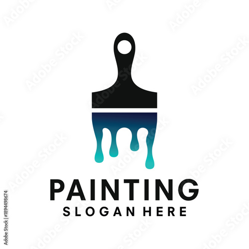 painting design logo template vector illustration