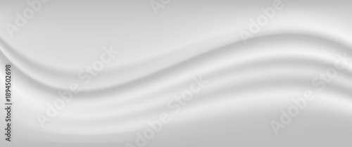 Silver foil background with metal mirror texture. Chrome gradient surface with light gloss simple abstract