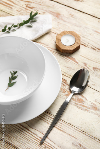 Beautiful table setting and...