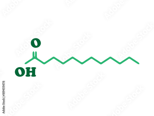 Fatty acid molecular structure