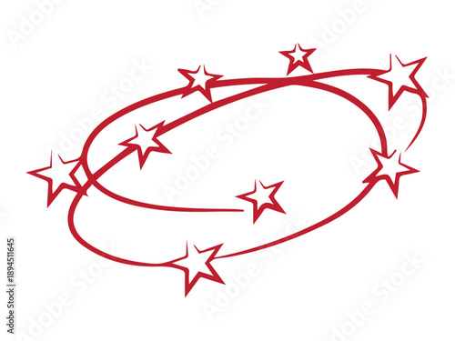 Stars Orbiting Motion