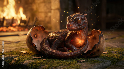 “First Flame: Hatchling of the Hearth”