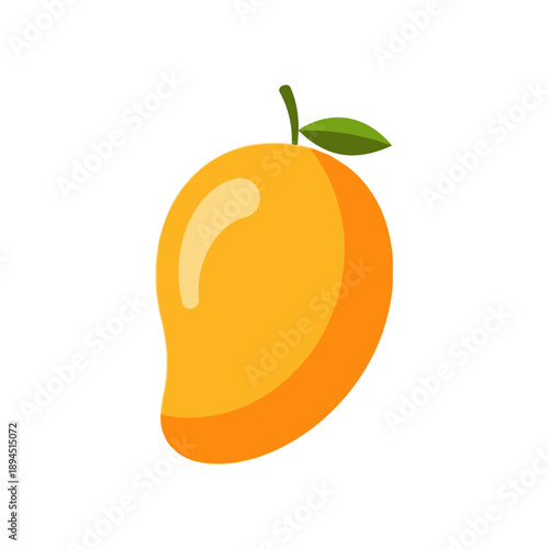 Fresh Orange Fruit With Green Leaf.