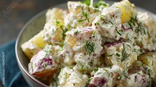 Delicious Potato Salad with Fresh Herbs.