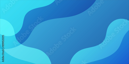 Abstract blue fluid gradient liquid background template. Dynamic textured geometric element design with dots decoration.